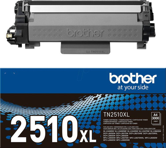 טונר שחור מקורי Brother TN2510XL