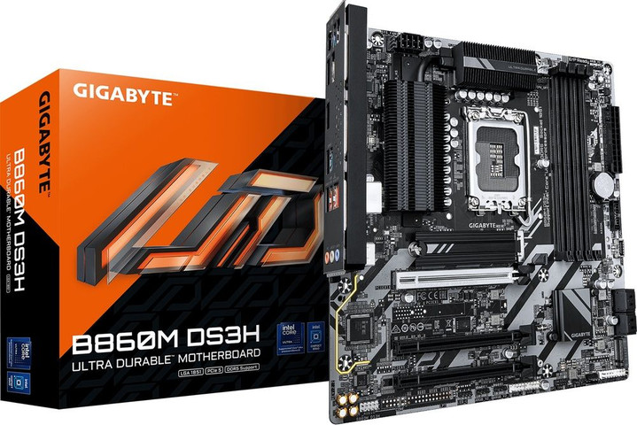 לוח אם Gigabyte B860M DS3H 2.2 Micro-ATX LGA 1851
