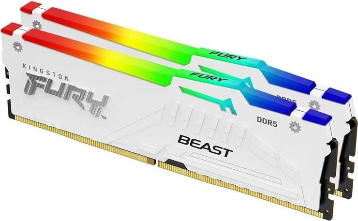 זיכרון למחשב נייח Kingston Fury Beast RGB KF5-32643200 2x16 DDR5 6000MHz