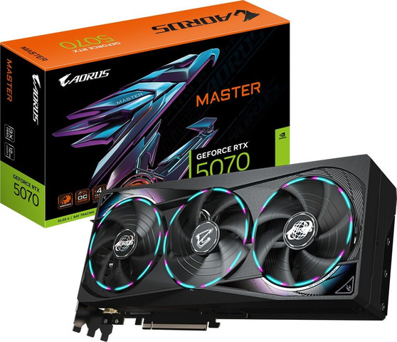 כרטיס מסך Gigabyte GeForce RTX 5070 12GB MASTER GV-N5070AORUS M-12GD