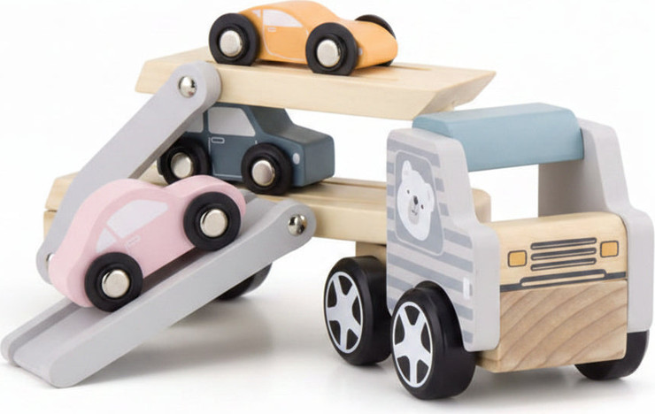 משאית מובילית מכוניות מעץ - PolarB Car Carrier