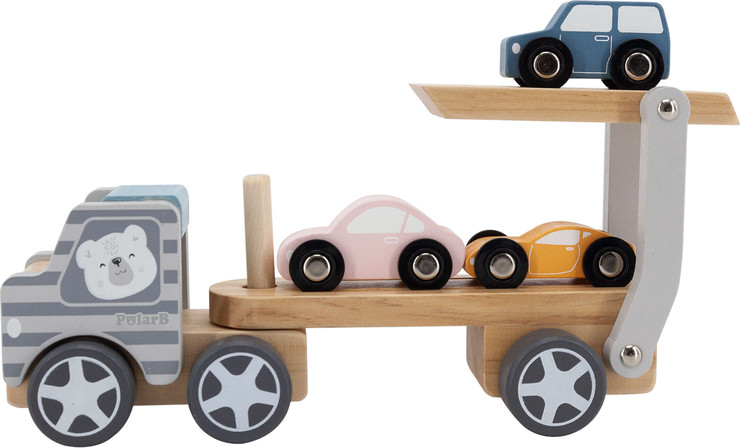 משאית מובילית מכוניות מעץ - PolarB Car Carrier