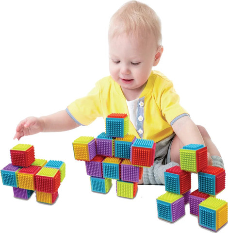 קוביות נצמדות במרקם ייחודי לבנייה ופיתוח מוטורי - Iam