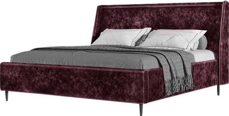 מיטה מרופדת Oxford –- כחול