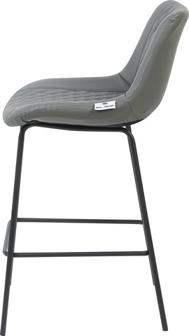 כסא בר אפור דגם RD-8155MF2 – עיצוב מודרני עם תפירת קפיטונאז’