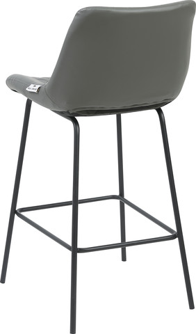 כסא בר אפור דגם RD-8155MF2 – עיצוב מודרני עם תפירת קפיטונאז’