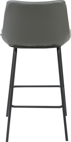 כסא בר אפור דגם RD-8155MF2 – עיצוב מודרני עם תפירת קפיטונאז’