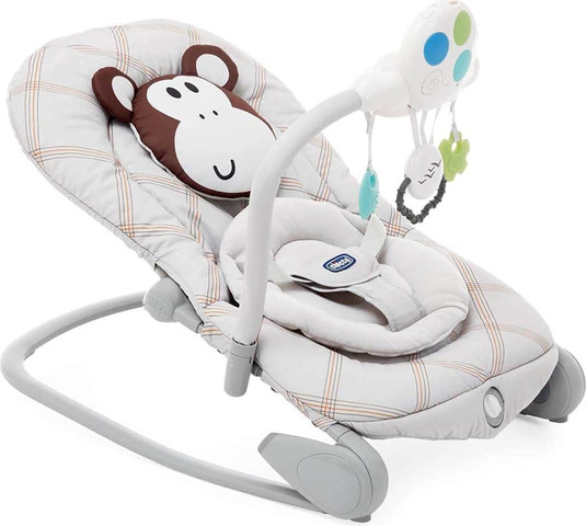 טרמפולינה בלון מנגנת + רטט - Balloon צ'יקו Chicco בז' - Monkey