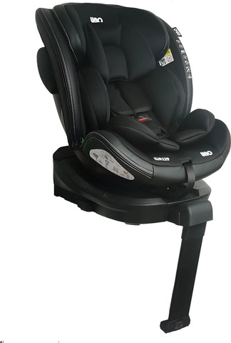 כיסא בטיחות I SAFE מסתובב 360 משולב בוסטר הכולל רגלית Supporting Leg תקן חדש צבע:שחור