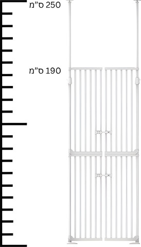 שער בטיחות גבוה לפעוטות ,ילדים ולחיות מחמד – גובה מתכוונן  190-250ס"מ