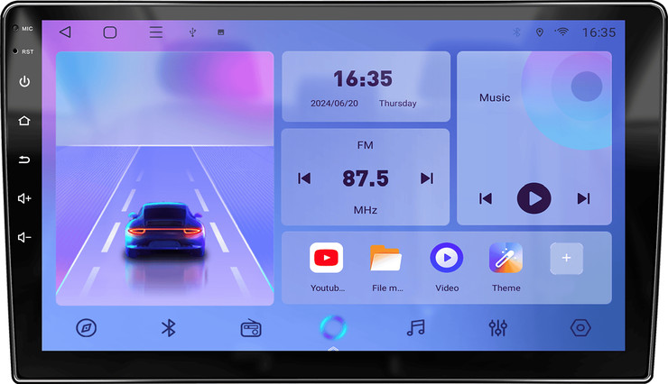 מסך מולטימדיה לרכב 10 אינץ 4+32GB QLED