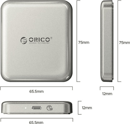 כונן קשיח חיצוני 1TB מגנטי | כולל מגנט לנשיאה נוחה