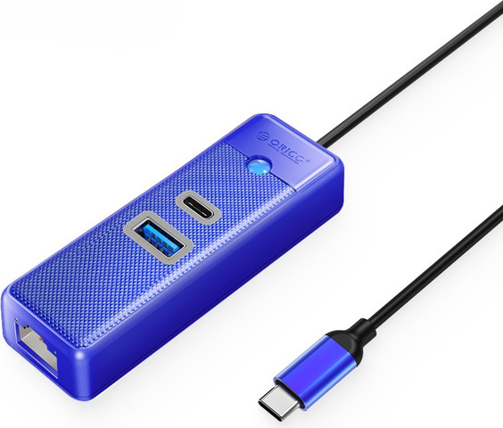 תחנת עגינה USB | עם 3 יציאות | כולל אתרנט