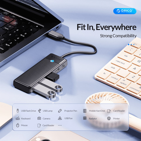 עמדת עגינה USB | עם 4 יציאות USB