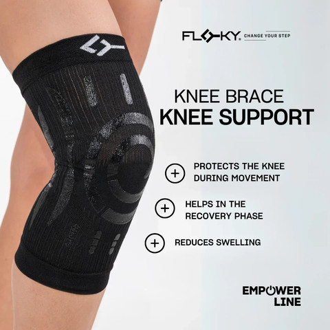 KNEE SUPPORT -תומך ברך ביומכני שחור/שמאל