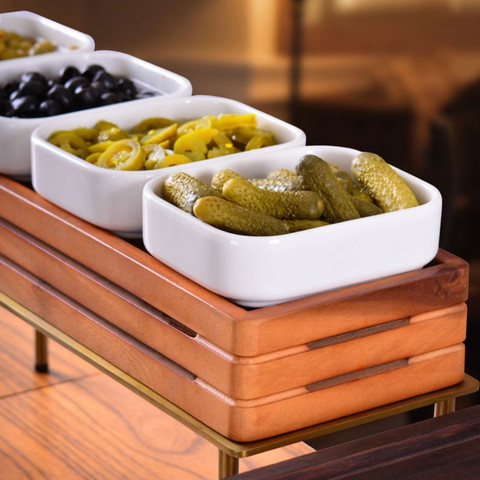 מגש בופה ארוך GN 2.4 – עץ 54.4x17.2x8.7ס"מ