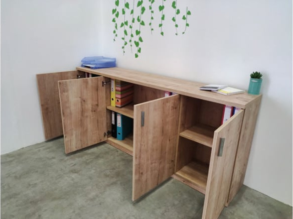כוננית אחסון למשרד 4 דלתות