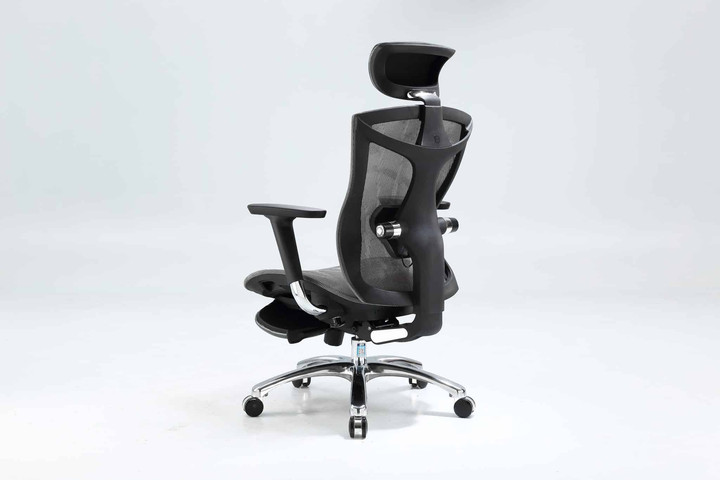 כיסא מנהלים יוקרתי SIHOO V1 Gray Footrest