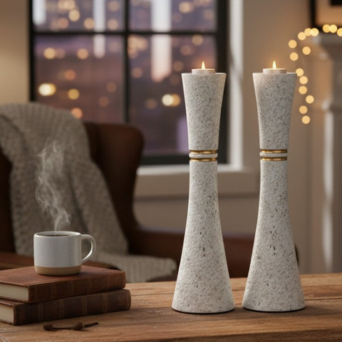 זוג פמוטים פולימר ELEGANCE