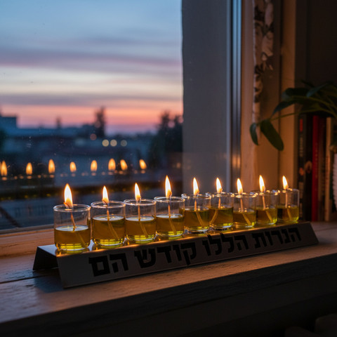 חנוכיה "הנרות הללו קודש הם" HALO