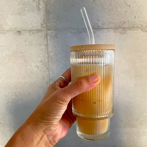 כוס זכוכית BAMBOO SIP