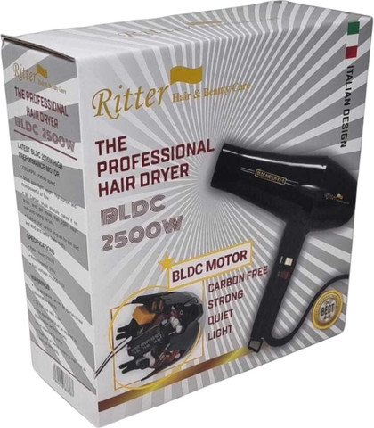 פן מקצועי ריטיר , מייבש שיער 2500W Ritter BLCD