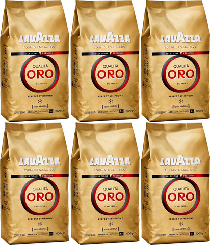 6 ק"ג פולי קפה לוואצה אורו Lavazza Qualita ORO