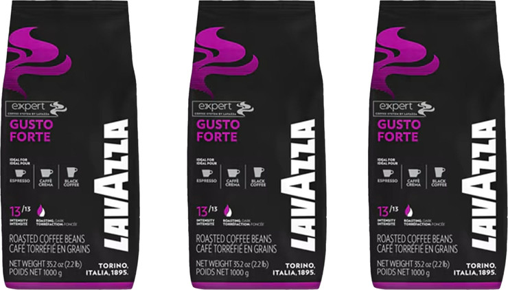 3 ק"ג פולי קפה לוואצה גוסטו פורטה Lavazza Gusto Forte