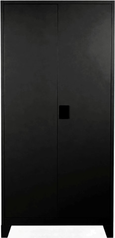 ארון מתכת ירושלים | שחור 90×39×190 ס"מ