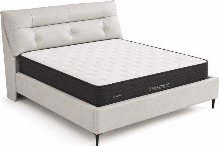 מיטה מרופדת דגם דיאמונד קרם 160X200