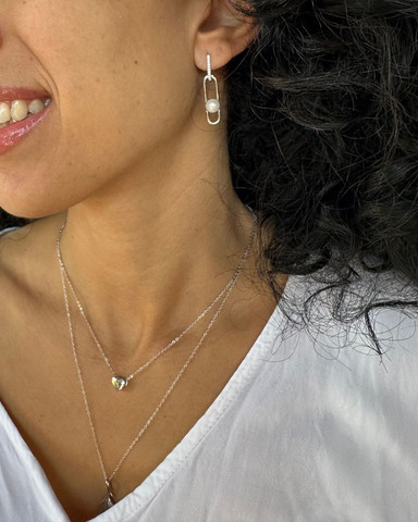 שרשרת לב כסף 925- Belle Necklace