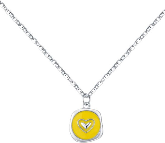 925 שרשרת לב כסף -Emma Necklace