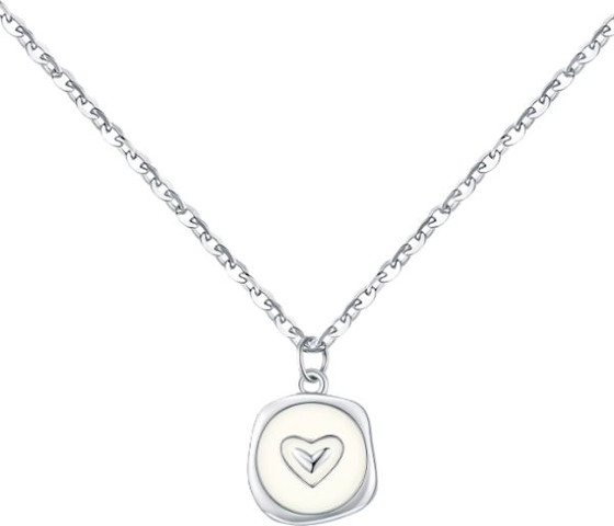 925 שרשרת לב כסף -Emma Necklace