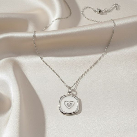 925 שרשרת לב כסף -Emma Necklace