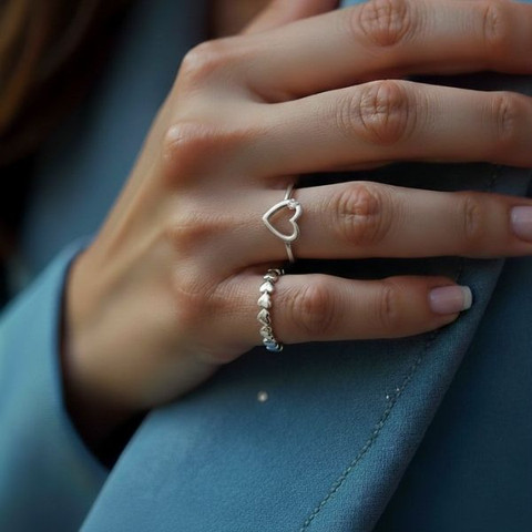 My Silver Heart טבעת כסף 925 - מידה 57