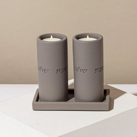 מגש טרצו מודרני – לשילוב פמוטים ודקור בעיצוב עכשווי – דגם Nest