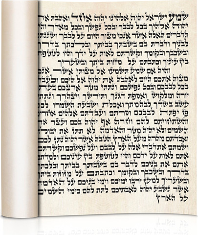 קלף מזוזה בגודל 8/10/12 סמ - נכתב על עי סופר סתם מוסמך