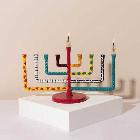 חנוכיה מרהיבה שתאיר את החג – מתאימה גם כפריט עיצובי או מתנה - דגם NOLA