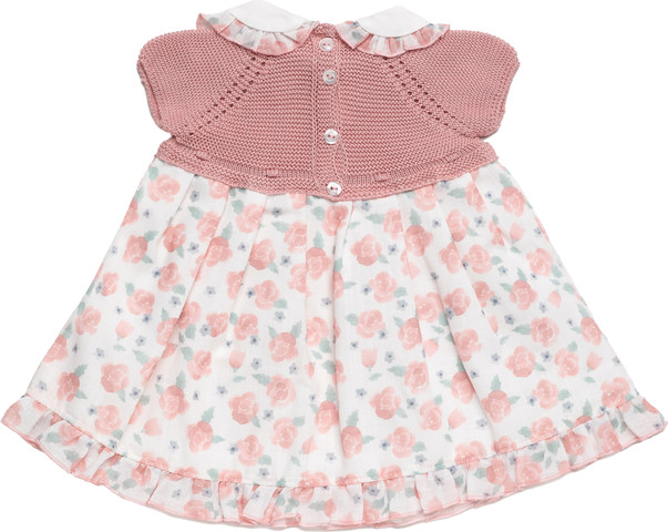 שמלה משולבת Pink Rose בצבע ורוד