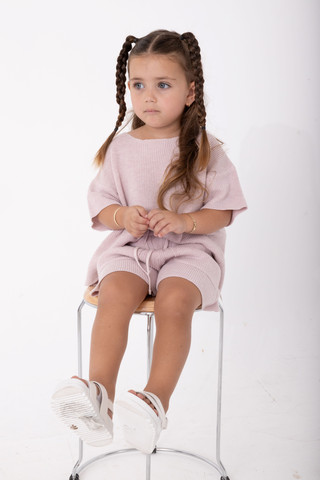 סט קזואל קייצי - ורוד