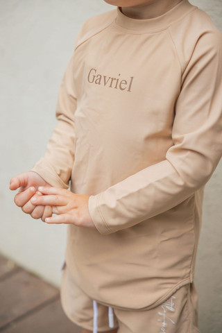 חליפת בגד ים חומה + כובע