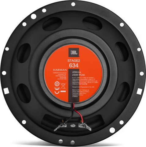 זוג רמקולים JBL STAGE2 634 250W 40RMS "6.5 לרכב