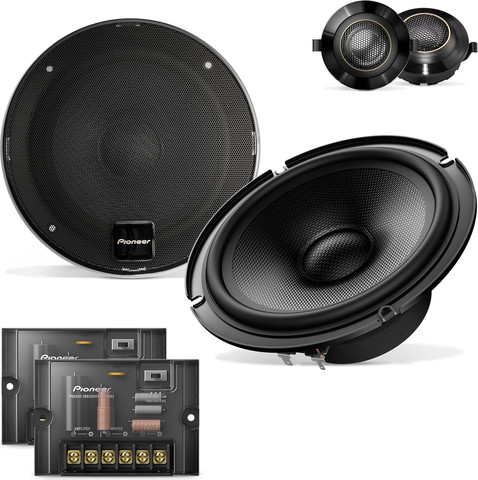 סט רמקולים קומפוננט PIONEER TS-Z65CH 330W 110RMS "6.5 לרכב