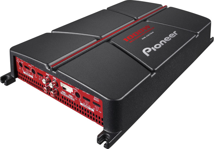 מגבר לרכב Pioneer GM-A6704 1000W – מגבר 4 ערוצים עוצמתי עם Bass Boost ושליטה מרחוק