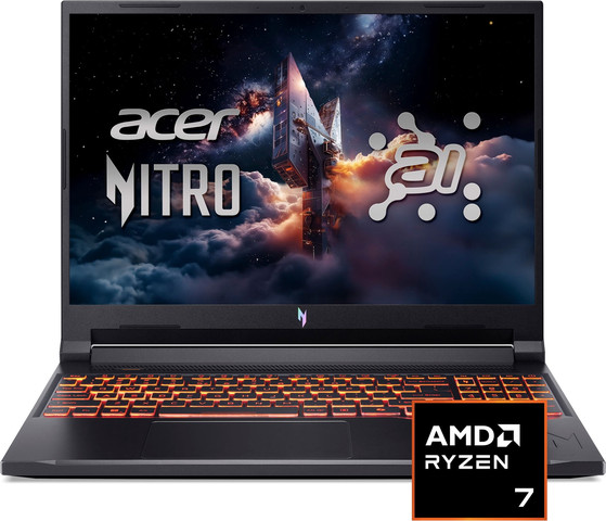 מחשב נייד Acer NITRO V 16 ANV16 42 R96P GAMING Ryz