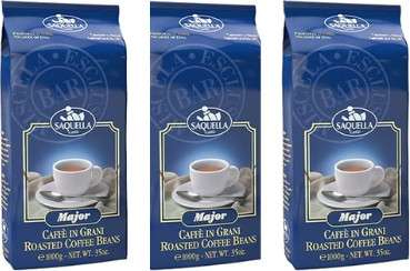 3 ק"ג פולי קפה מייג'ור מבית Saquella Caffe