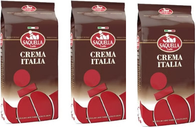 3 ק"ג פולי קפה קרמה איטליה מבית Saquella Caffe