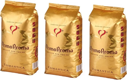 3 ק"ג פולי קפה רומנטיקה מבית Primo Aroma