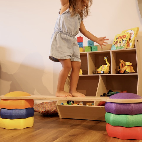 זוג קורות איזון לסטפינג סטון – רחבות/ספסל – אורך 110 סמ