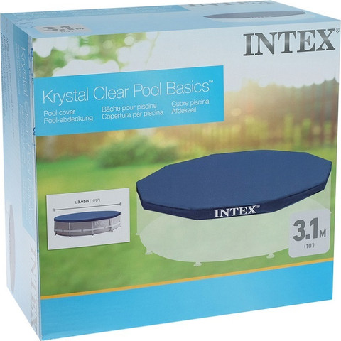 כיסוי עליון כחול INTEX לבריכה ביתית עגולה קוטר 305 דגם 28030
